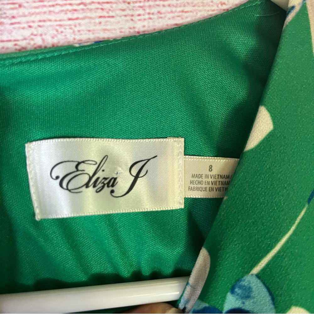 Eliza J‎ Green Floral Dress Size 8 - Picture 3 of 9